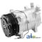 A & I Products Compressor, New, Sanden Style w/ Clutch (8103) 7.6" x7.8" x10.9" A-82016157 - alternate 2